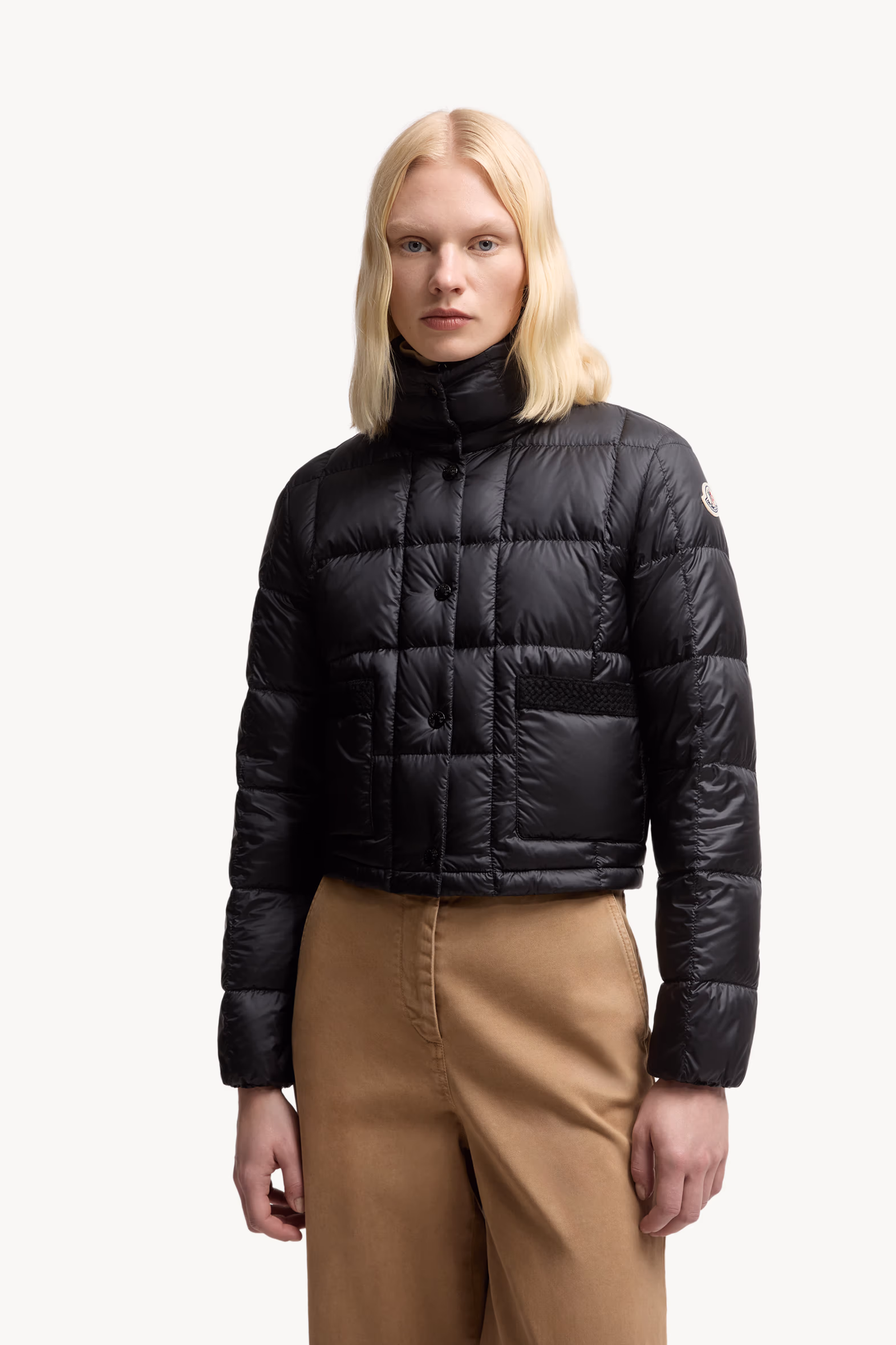 Jarcieu Braided Trim Short Down Jacket Women Black Moncler 3
